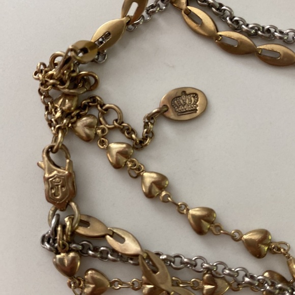 Vintage Juicy Couture 3 strings Chains necklace with Pendant - Picture 17 of 17